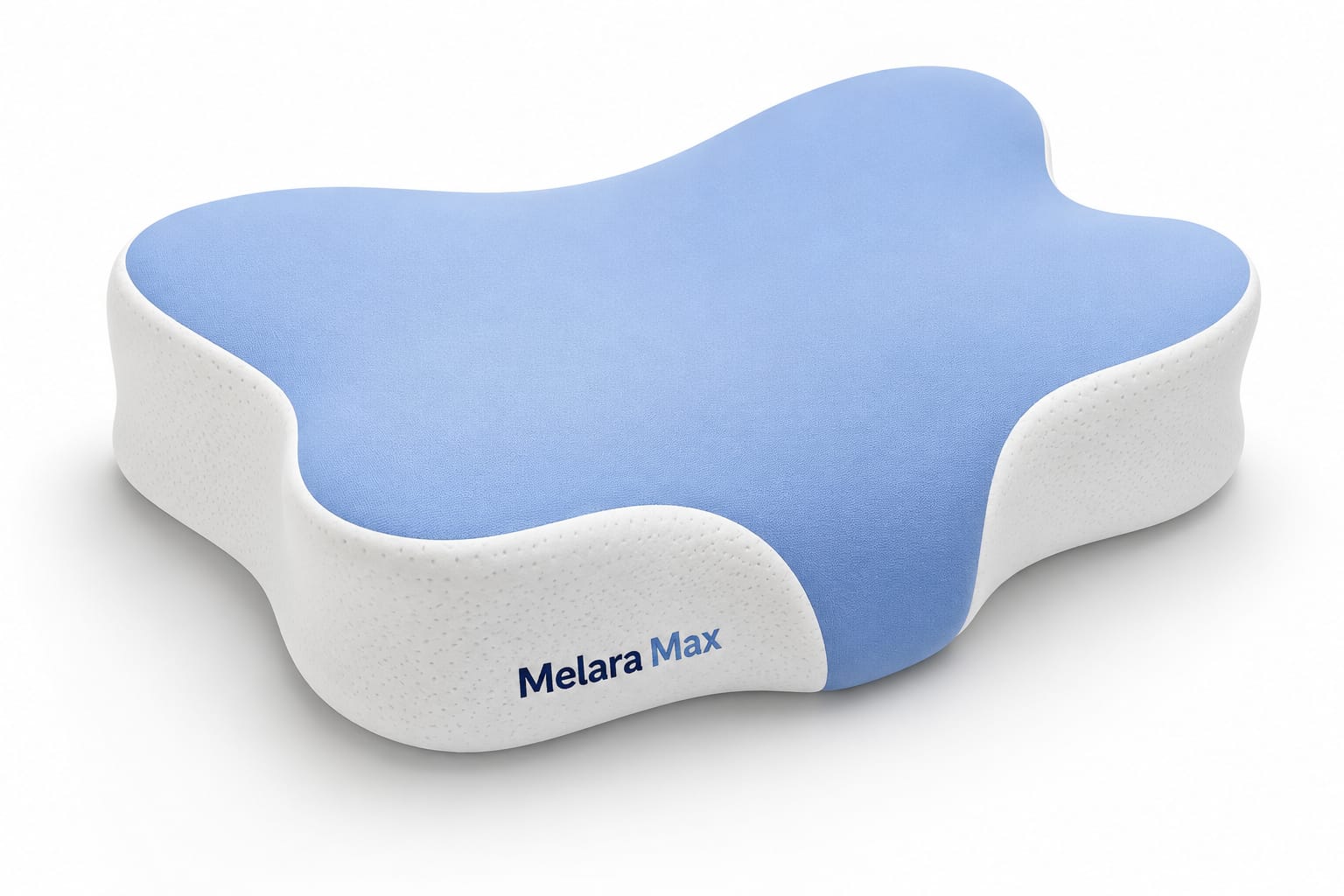 Bantal Melara Max di atas katil pada waktu malam
